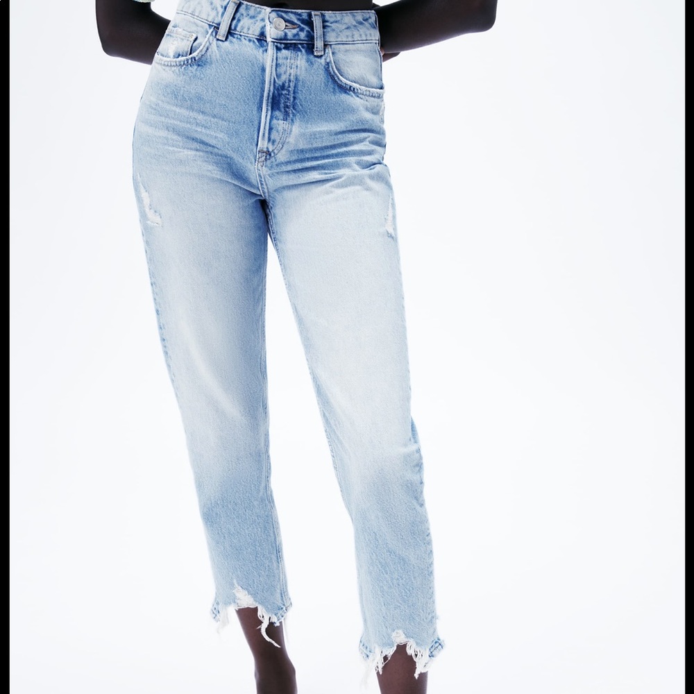High rise Zara mom jeans